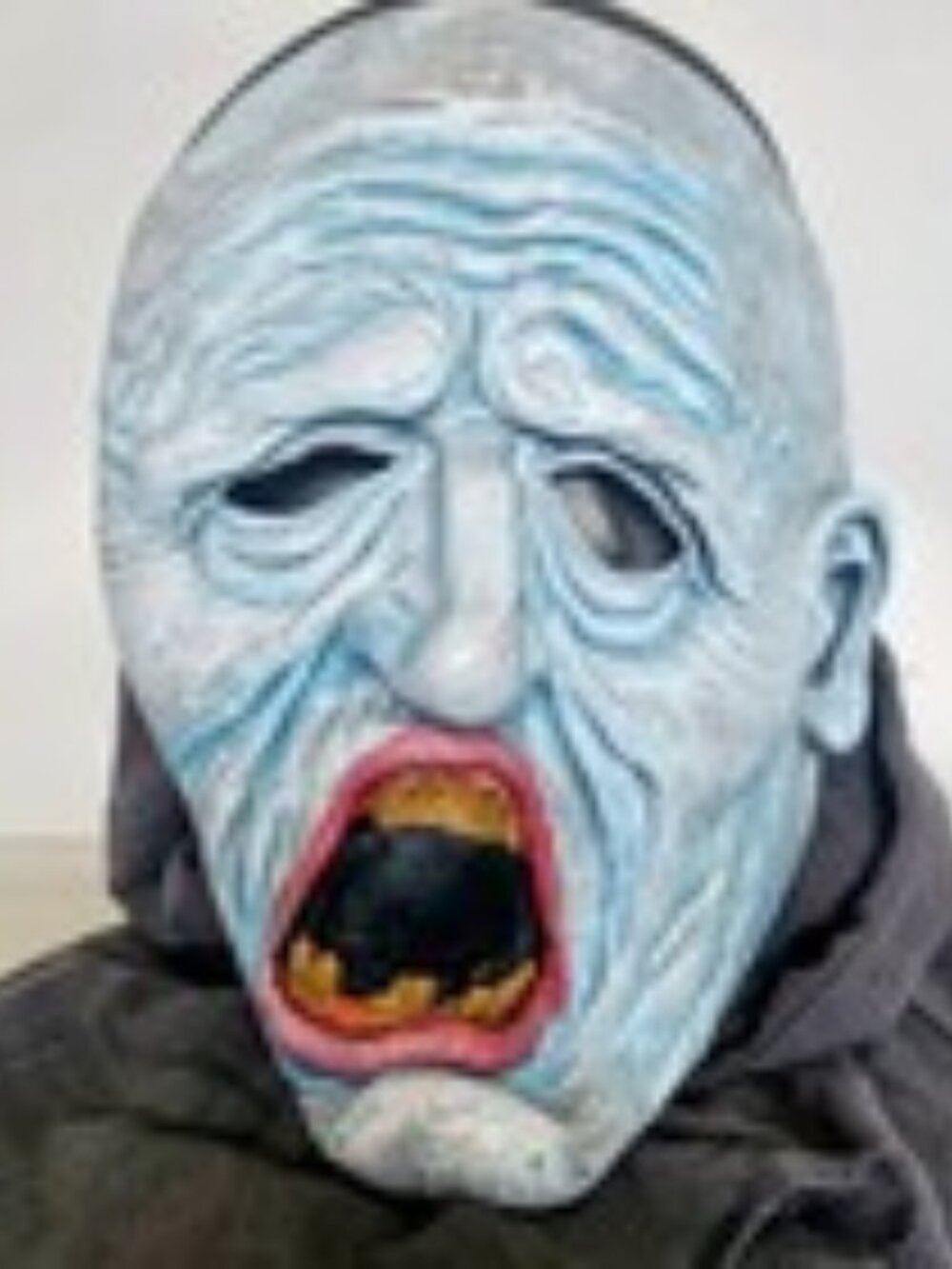 Easter Unlimited Vintage 2013 Old Man Zombie Mask Hood Halloween 8543